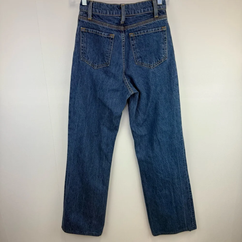 BLDWN High Rise Relaxed Jeans Size 24 denim casual‎